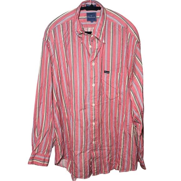 Faconnable XL - Striped Multicolor Button-Up Shirt - Long Sleeve - Picture 1 of 13